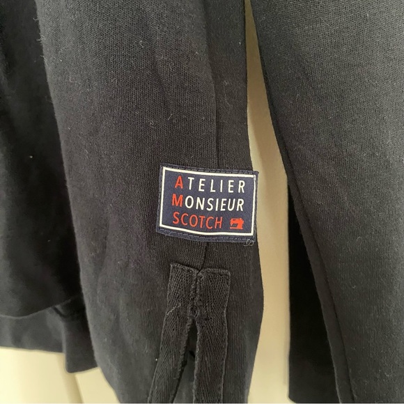 Scotch & Soda Navy Long Sleeve Tee with Red Accent - Picture 2 of 6